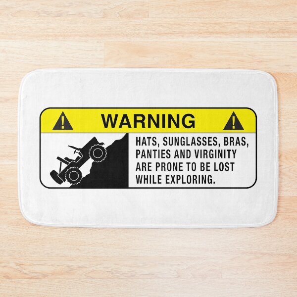 Item preview, Warning Sign 4x4 Exploring designed and sold by BlueSkyTheory.