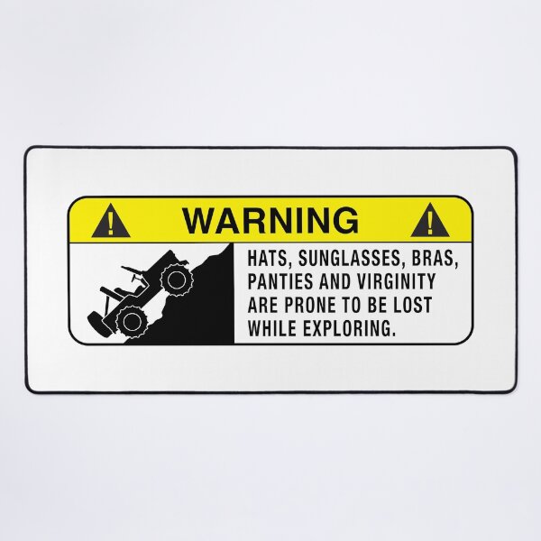 Item preview, Warning Sign 4x4 Exploring designed and sold by BlueSkyTheory.
