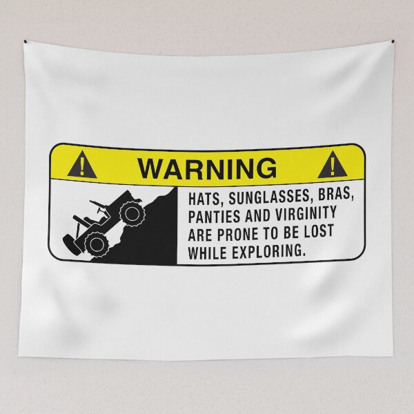 Item preview, Warning Sign 4x4 Exploring designed and sold by BlueSkyTheory.