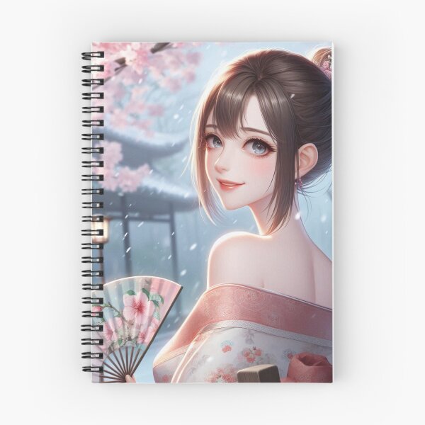 Item preview, Woman is depicted wearing a traditional Japanese kimono, designed and sold by ChamaruVerywell.