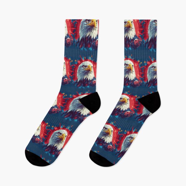 Item preview, Vintage American Bald Eagle with Patriotic Background designed and sold by AmericaFreedom.