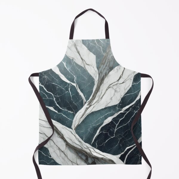 Item preview, White and Deep Blue Marble with Grey Veins designed and sold by Stageless Designs.