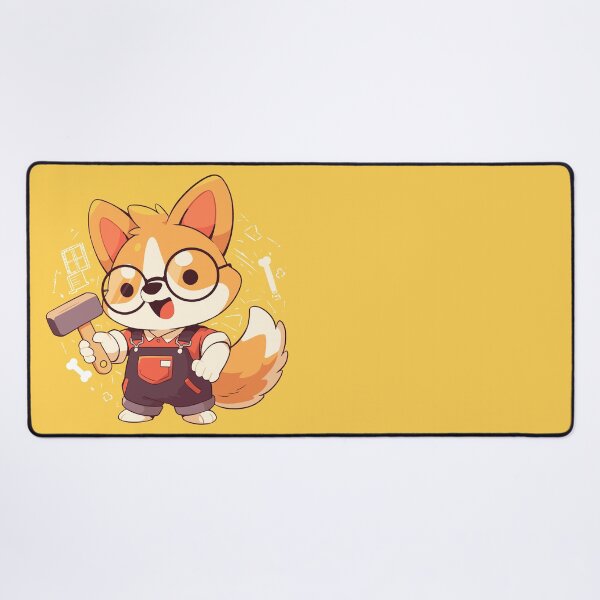 Item preview, Builders Unite! - Cute engineer dog hard at work designed and sold by etherElric.