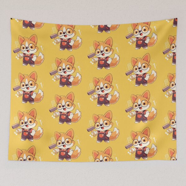 Item preview, Builders Unite! - Cute engineer dog hard at work designed and sold by etherElric.