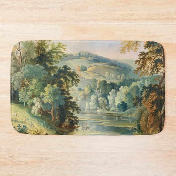Item preview, Serene French Landscape with River and Lush Trees designed and sold by CARRAANN.