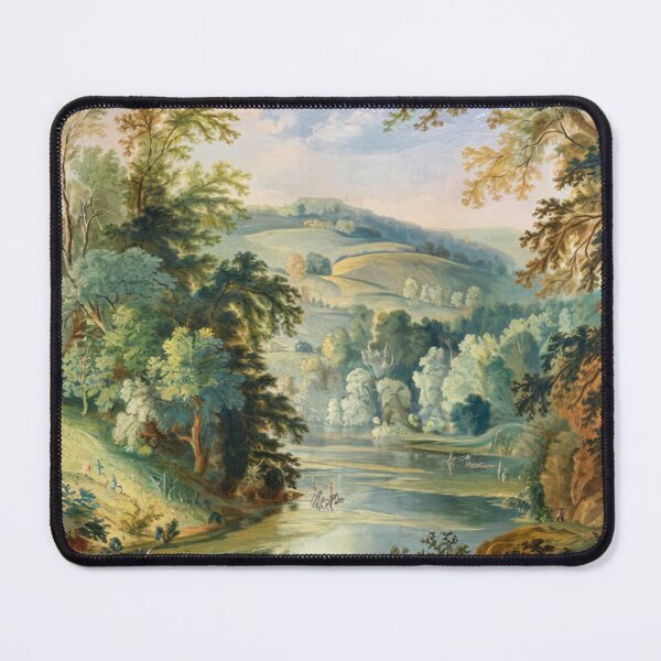 Item preview, Serene French Landscape with River and Lush Trees designed and sold by CARRAANN.