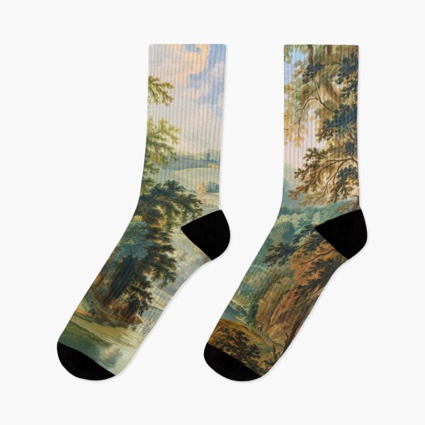 Item preview, Serene French Landscape with River and Lush Trees designed and sold by CARRAANN.