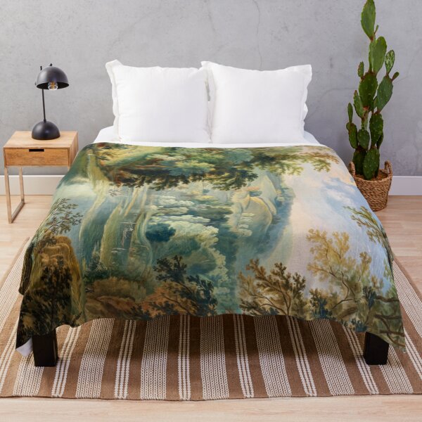 Item preview, Serene French Landscape with River and Lush Trees designed and sold by CARRAANN.