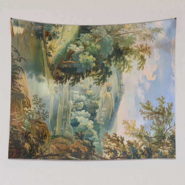 Item preview, Serene French Landscape with River and Lush Trees designed and sold by CARRAANN.