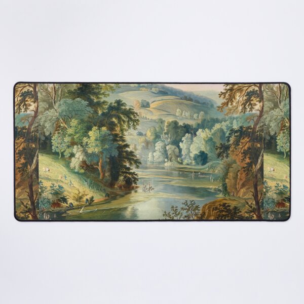 Item preview, Serene French Landscape with River and Lush Trees designed and sold by CARRAANN.