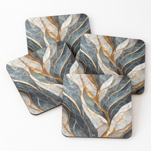 Item preview, White, Onyx and Gold Luxury Marble  designed and sold by Stageless Designs.