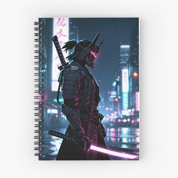 Item preview, Cyberpunk Samurai Warrior – Neon Blade Aesthetic designed and sold by ShadowTek.