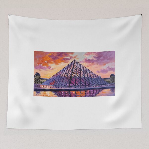Item preview, The Louvre Pyramid at Sunset  designed and sold by EtCreative.