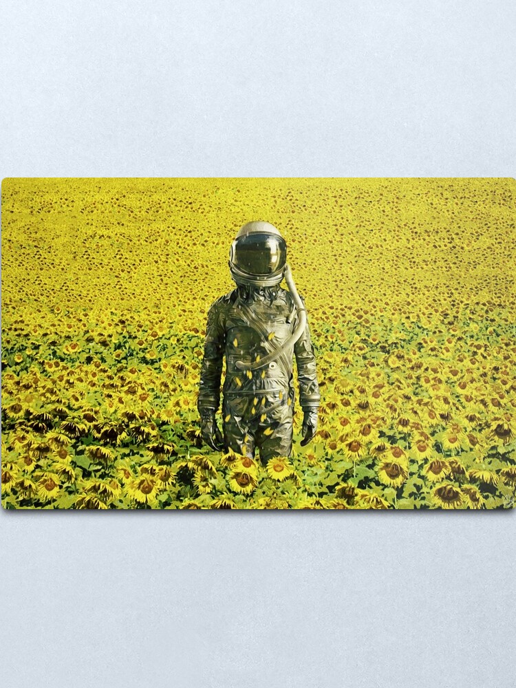 Alternate view of Stranded in the sunflower field Metal Print