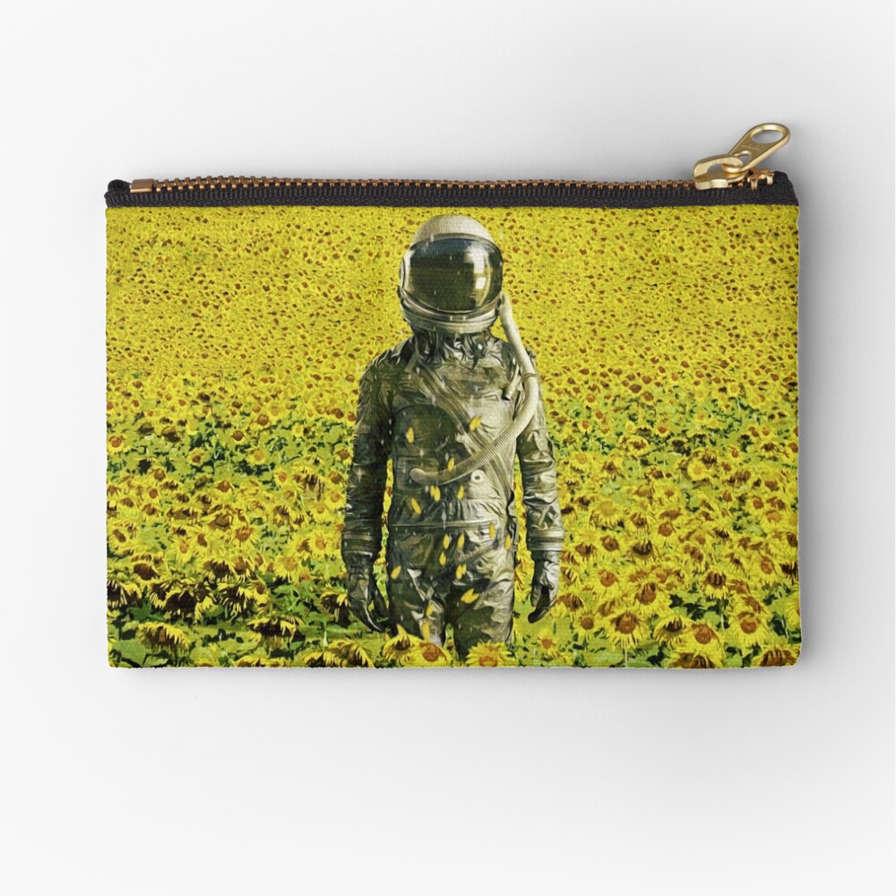 Stranded in the sunflower field Zipper Pouch