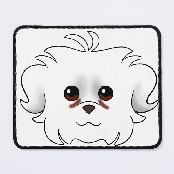 Item preview, White Short Ear Maltipoo Tear Stains designed and sold by OliRoseArt.