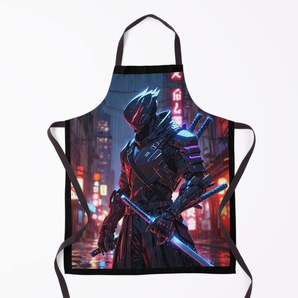 Item preview, Neon Ronin – Cyberpunk Assassin Art designed and sold by ShadowTek.