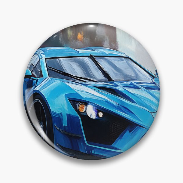 Item preview, Pop Art Azurro Blue Zenvo TSR-S designed and sold by AutoPopStudio.
