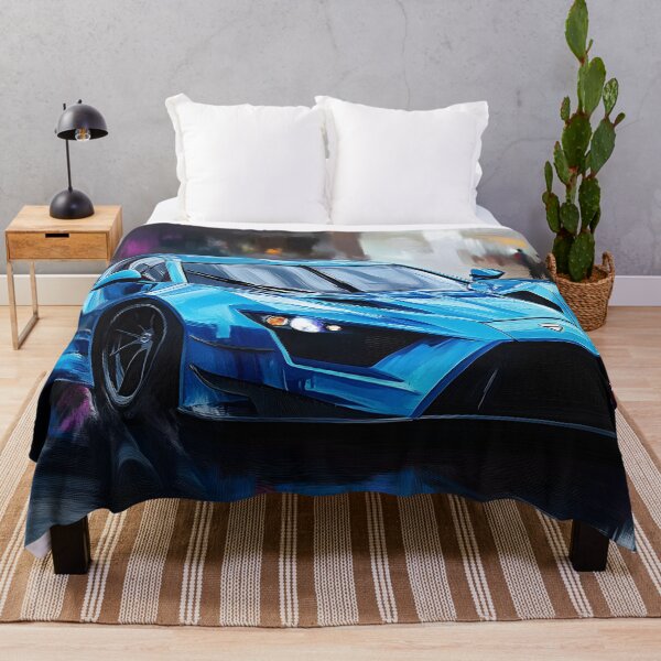 Item preview, Pop Art Azurro Blue Zenvo TSR-S designed and sold by AutoPopStudio.