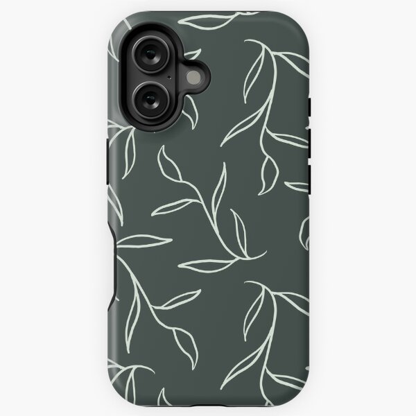 Vista previa del artículo con la obra «Hojas sueltas en color verde azulado», diseñado y vendido por madisonlroll.