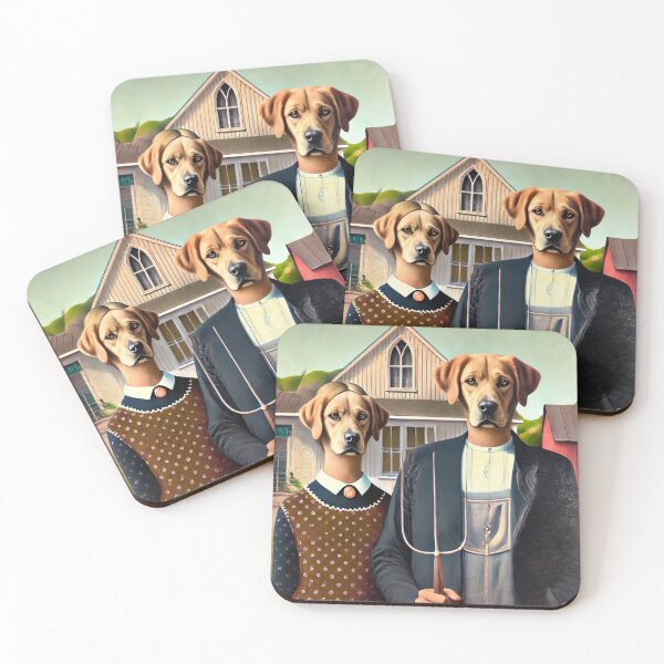 Item preview, American Gothic Has Gone to the Dogs designed and sold by doramoredesigns.