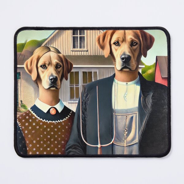 Item preview, American Gothic Has Gone to the Dogs designed and sold by doramoredesigns.