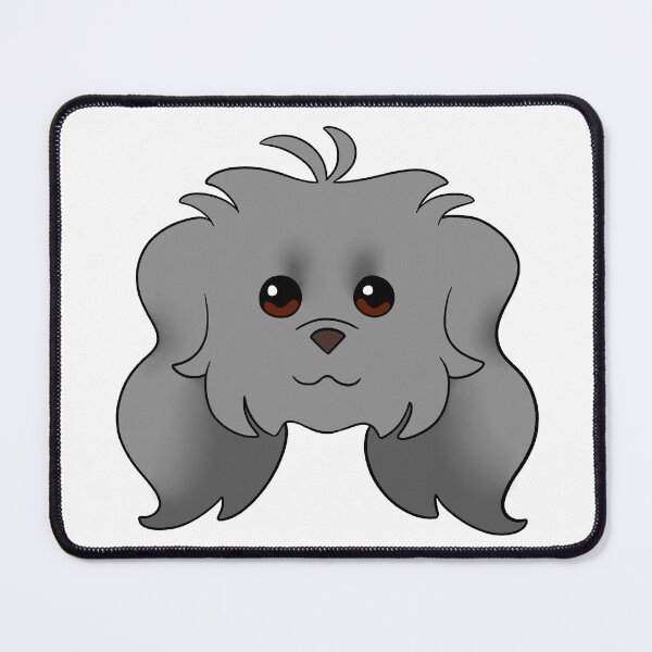 Item preview, Grey Maltipoo Long Ear designed and sold by OliRoseArt.