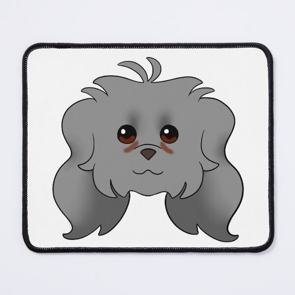Item preview, Grey Maltipoo Long Ear Tear Stains designed and sold by OliRoseArt.