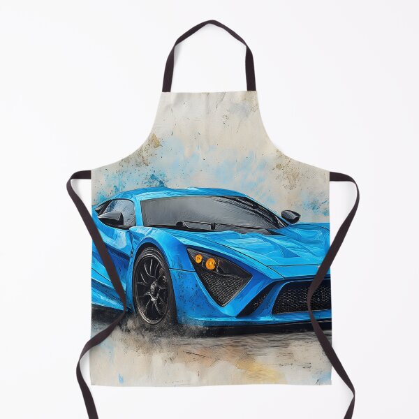 Item preview, Pop Art Azurro Blue Zenvo TSR-S II designed and sold by AutoPopStudio.