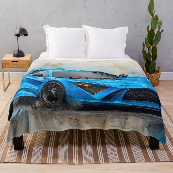 Item preview, Pop Art Azurro Blue Zenvo TSR-S II designed and sold by AutoPopStudio.