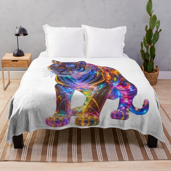 Item preview, The Luminous Tiger – A Glowing Majesty designed and sold by GloriousArtSKD.