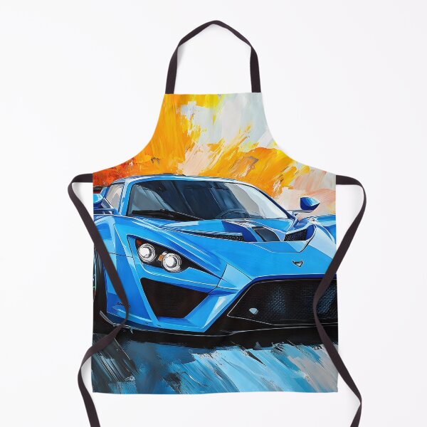 Item preview, Pop Art Azurro Blue Zenvo TSR-S III designed and sold by AutoPopStudio.