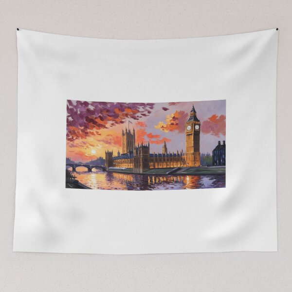 Item preview, The Elizabeth Tower at sunset designed and sold by EtCreative.