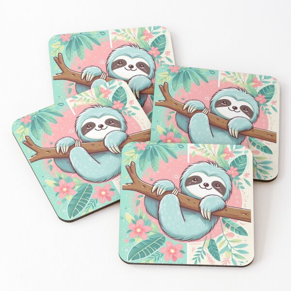 Item preview, "Chillin' Sloth: Relaxing Under the Tropics" designed and sold by JOshopx.