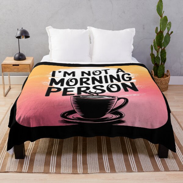 Item preview, I'm Not A Morning Person Coffee Design designed and sold by SteezeeStore.
