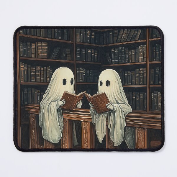 Item preview, Gothic sheet ghost reading library - cute scary ghosts designed and sold by cocomelon168.