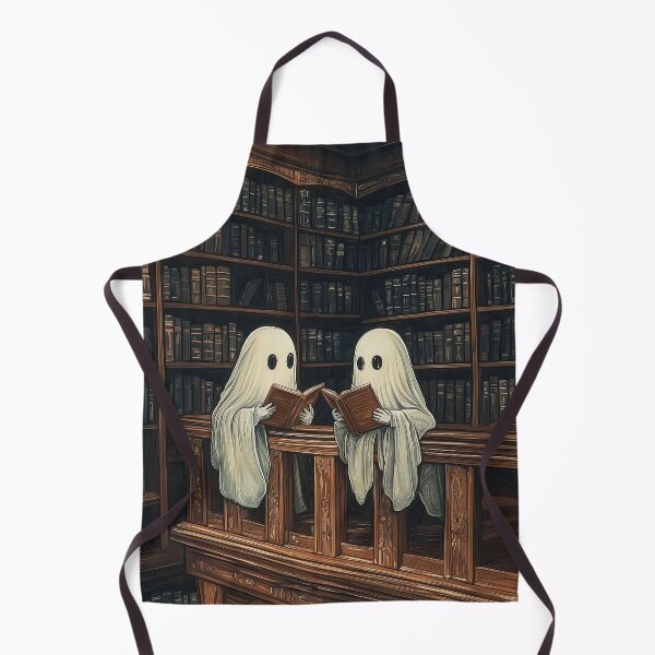 Item preview, Gothic sheet ghost reading library - cute scary ghosts designed and sold by cocomelon168.