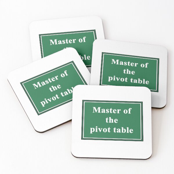 Item preview, Master of the Pivot Table designed and sold by ThePurpleFrog.