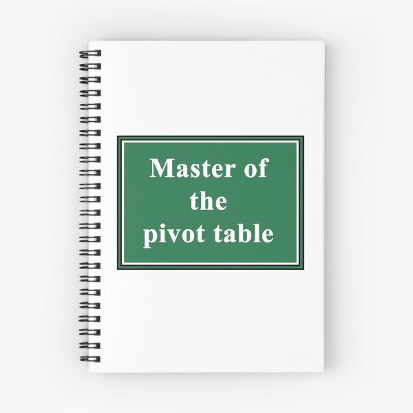 Item preview, Master of the Pivot Table designed and sold by ThePurpleFrog.