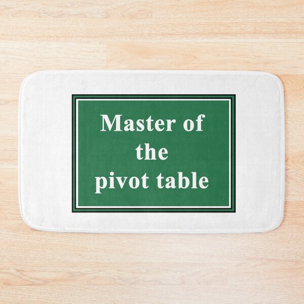 Item preview, Master of the Pivot Table designed and sold by ThePurpleFrog.