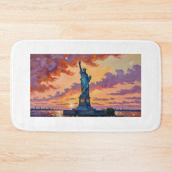 Item preview, The Statue of Liberty at sunset  designed and sold by EtCreative.