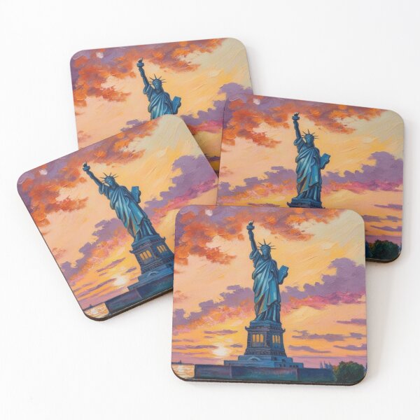 Item preview, The Statue of Liberty at sunset  designed and sold by EtCreative.
