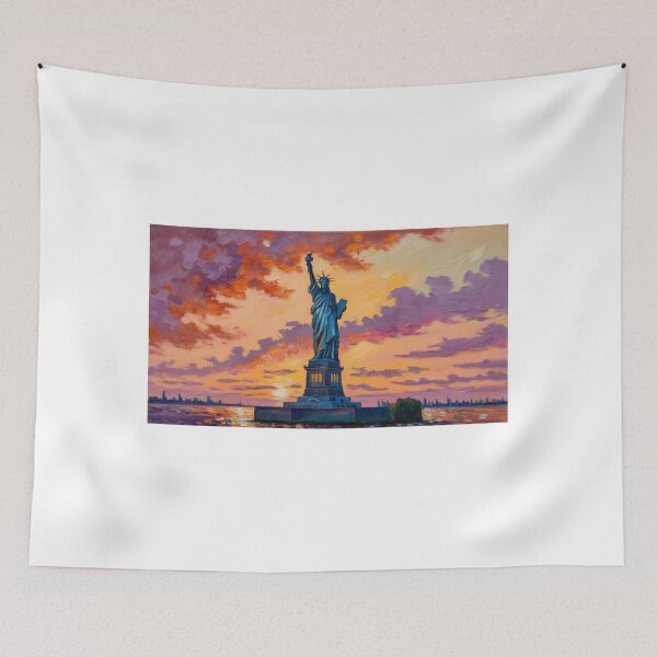 Item preview, The Statue of Liberty at sunset  designed and sold by EtCreative.
