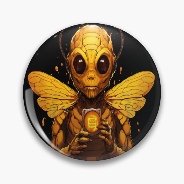 Item preview, HUMANOID GOLD BEE designed and sold by SevilleArt.