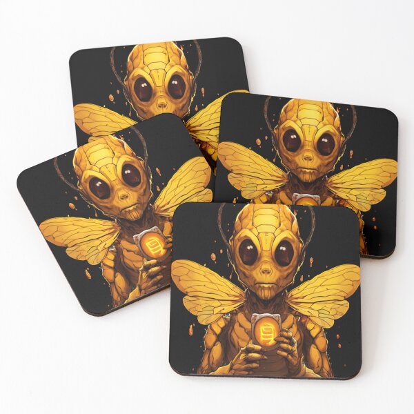 Item preview, HUMANOID GOLD BEE designed and sold by SevilleArt.