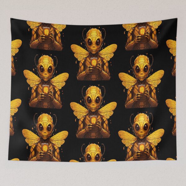 Item preview, HUMANOID GOLD BEE designed and sold by SevilleArt.