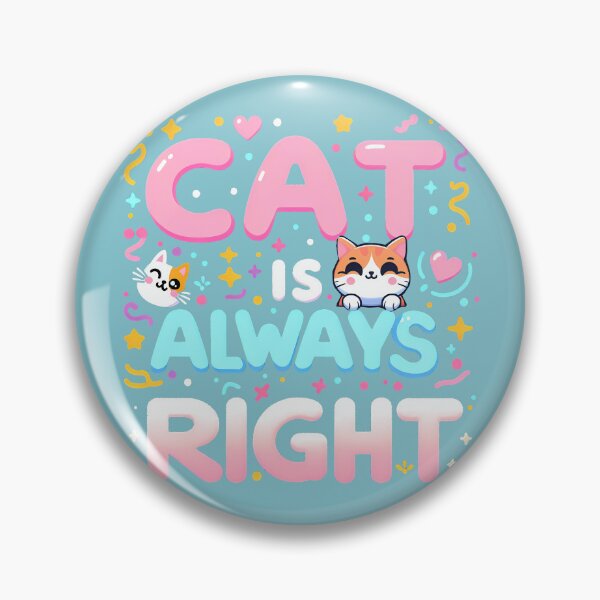 Item preview, Cat is Always Right, typography designed and sold by maxmaj.