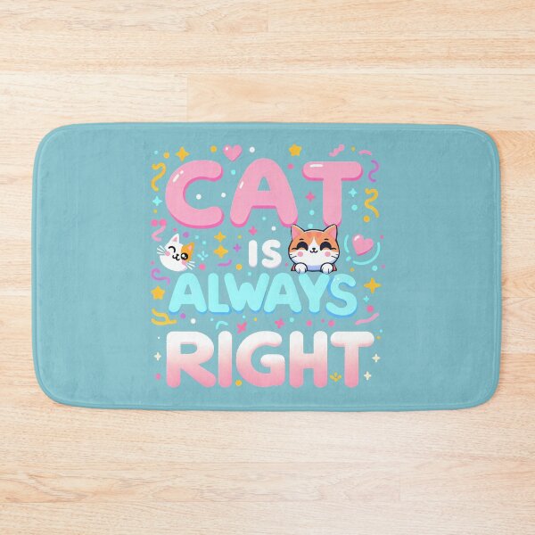 Item preview, Cat is Always Right, typography designed and sold by maxmaj.