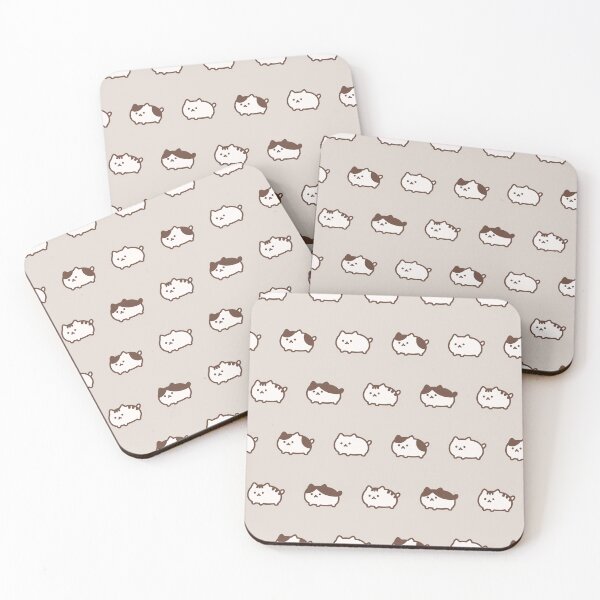 Item preview, Plump Cats Pattern / Beige designed and sold by Yuru Pals.