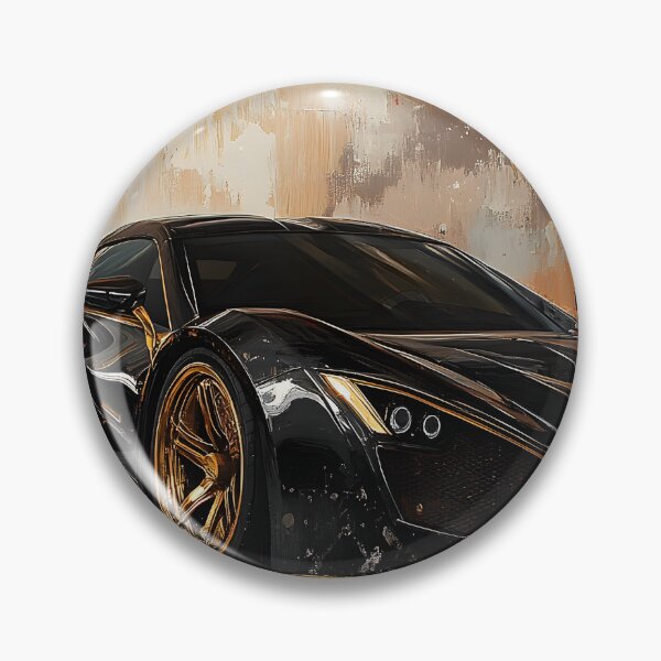 Item preview, Pop Art Black & Gold Zenvo TSR-S II designed and sold by AutoPopStudio.